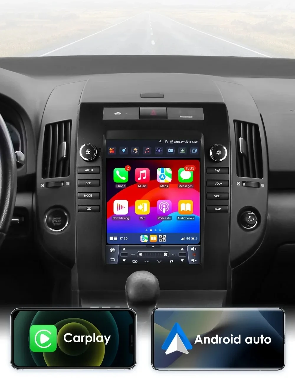 2din Android Auto Radio für Toyota Verso 2004-2009 Android Auto Multimedia 9,7 zoll Vertikale Stereo Player WIFI Auto carplay Radio