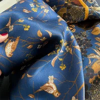 100% Natural Silk Scarf for Woman Designer Birds on Tree Print Bandana Foulard Female Luxury Square Neckerchief New SD0064 - Image 5