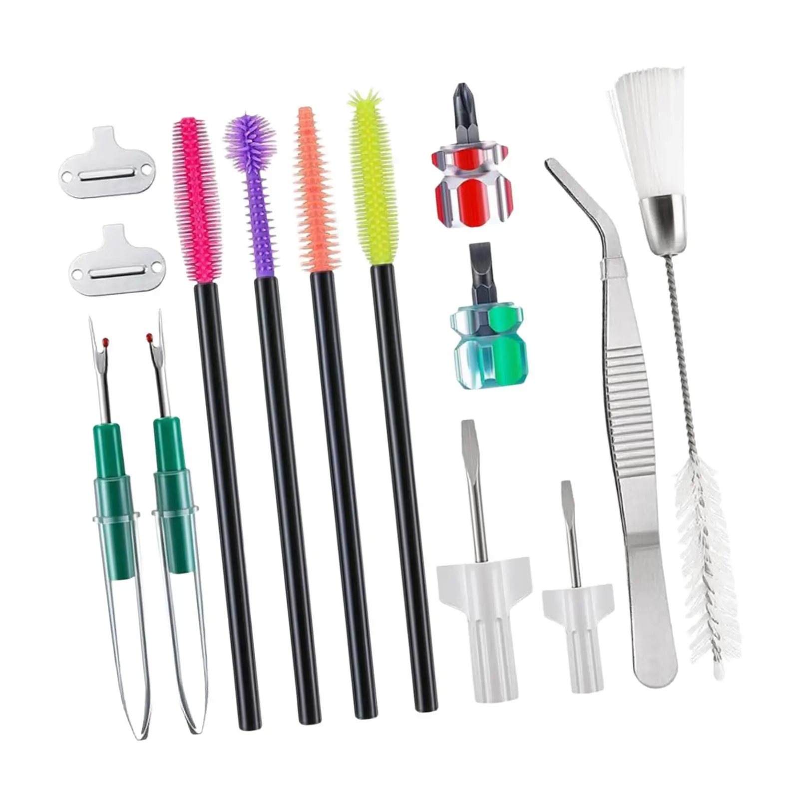

14Pcs Sewing Machine Cleaning Kit Cleaning Sewing Tools, Overlocks Double Headed Brush Practical Service Kit Parts Cleaner Tools
