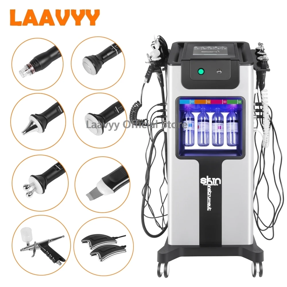 Black Pearl Skin Management Comprehensive Beauty Machine Small Bubble Oxygen Hydrogen Oxygen Water Dermabrasion Deep Cleansing