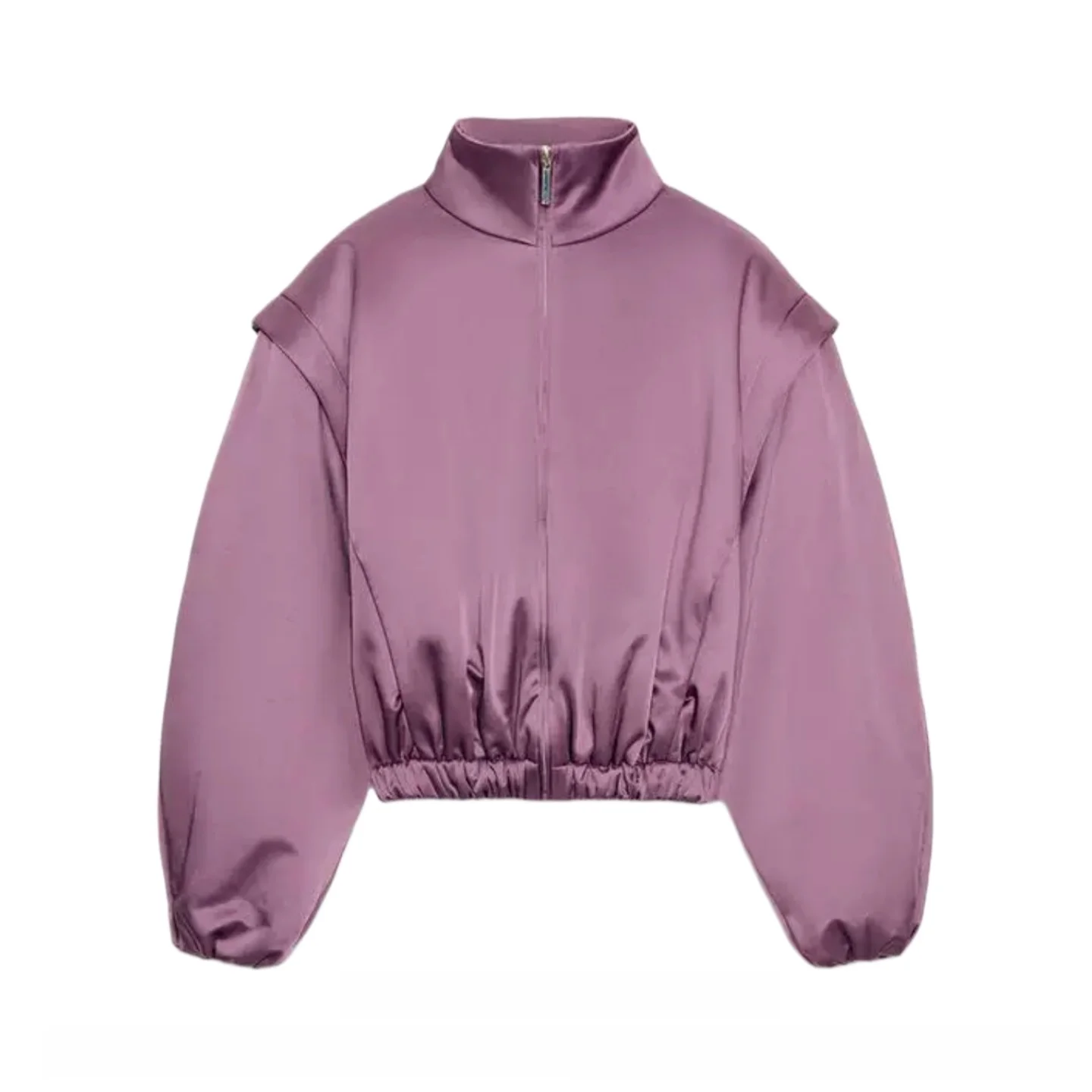Casual Style Long Sleeve Stand Collar Loose Fit Cotton Jacket Short Outerwear for Women Simple Elegant Spring Summer New Arrival