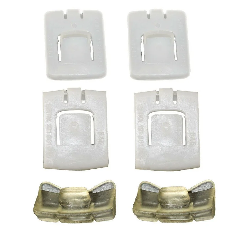 2 Set 6pcs Car Seat Rail Runner Clip Slider Guide Piece Replacement Car Accessories for VW MK1 MK2 MK3 Golf Corrado