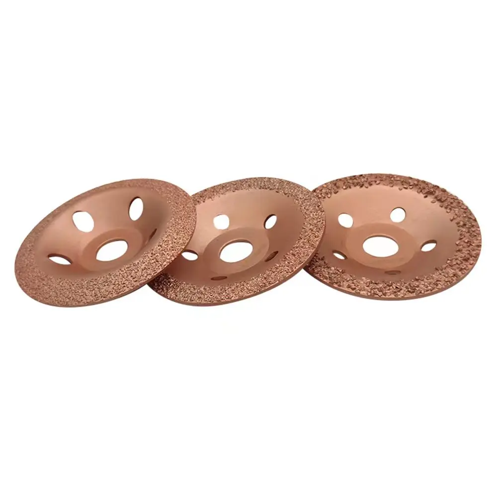 125mm Diameter 22mm Bore Brazed Diamond Cutting Grinding Disc Suitable for Polishing Wood Shaping Disc Stone, Tire and Rubber