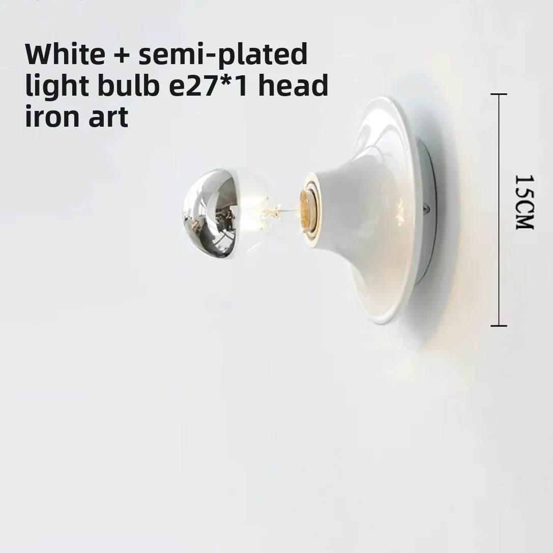 Winfordo Bauhaus Retro UFO Wellenmuster Wandleuchte Flurbeleuchtung Wohnzimmerlampe E27 LED-Wandleuchte 100-230V Deckenlampe Raumdekoration 9