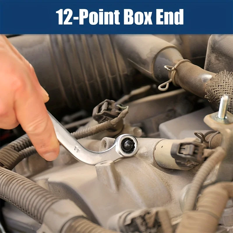 1 Stück S-förmiger Torx-Schlüssel aus CR-V-Stahl, 12-Punkt-Schraubenschlüssel, doppelseitiger Torx-Schlüssel für Autoreparatur, Mechaniker, Heimwerker, weit verbreitet einsetzbar – Detail 4