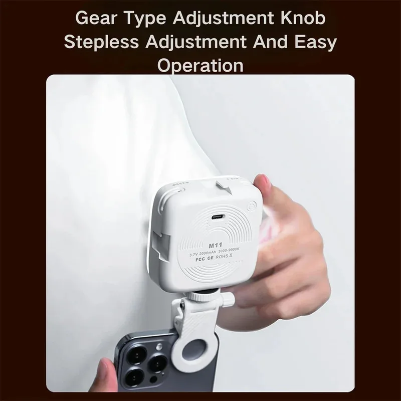 ANLAIKE светодиодный заполняющий светильник, двухцветное освещение, холодный башмак для камеры, видеокамеры, видеоблога, съемный задний зажим для мобильного телефона, фотографии Lig