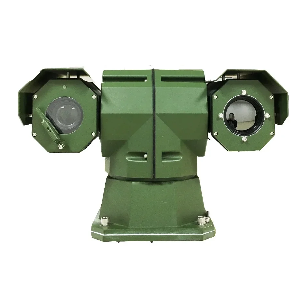 Professional dual sensor long distance PTZ IP CCTV night vision thermal imaging camera