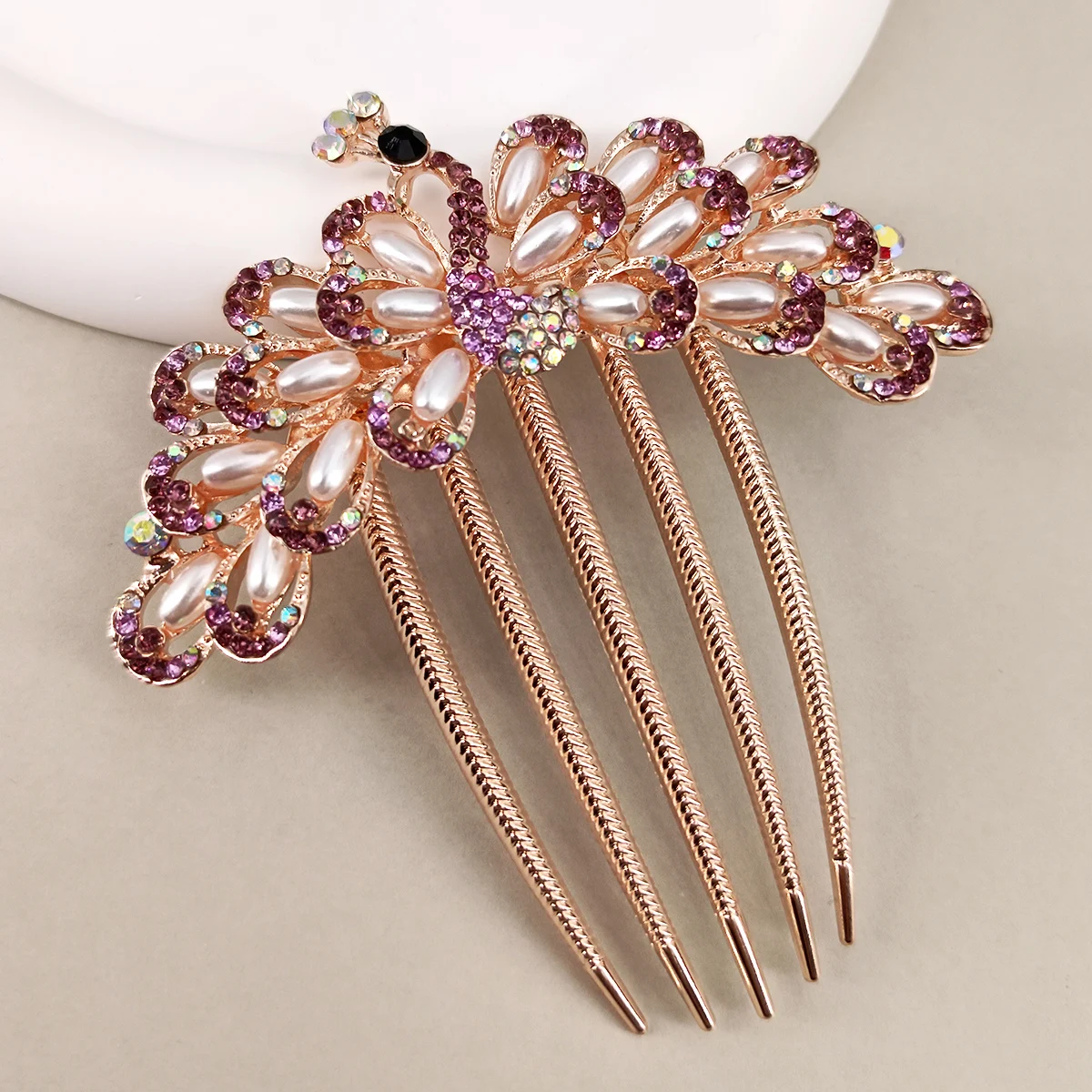 2 Stück Luxus-Haarkamm mit Per – Women'S Accessories Designer Bewertung und Preis