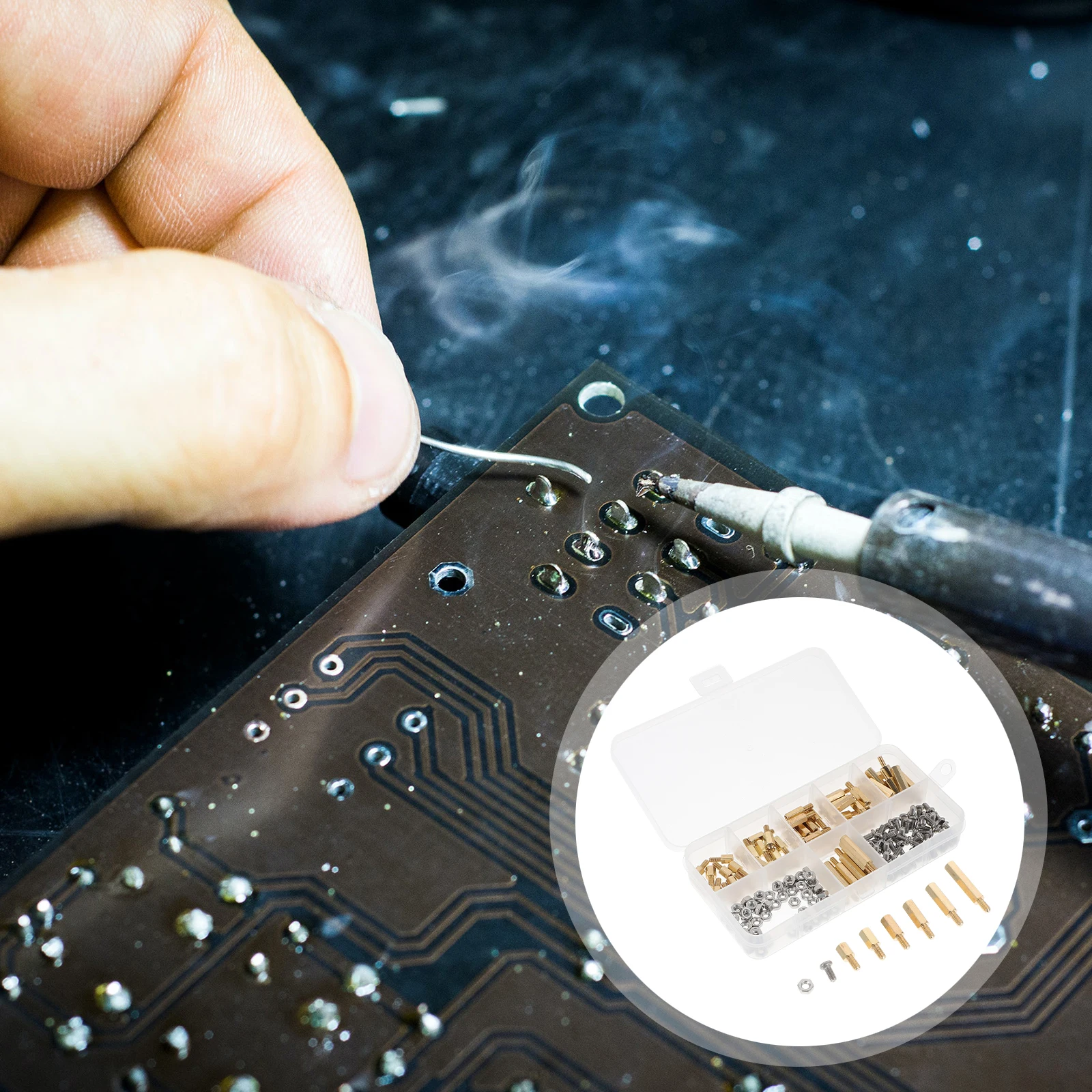 

1Set Motherboard Standoff Brass Stainless Steel Screws Nuts Assortment Kit for Computer Circuit Board Pcb Machine Screw