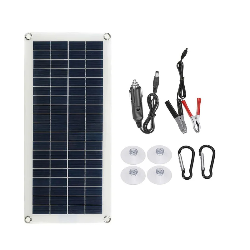 300W Flexible Solar Panel 12V-18V Battery Charger Dual USB With 10A-60A Controller Solar Cells Power Bank for Phone Car Yacht RV