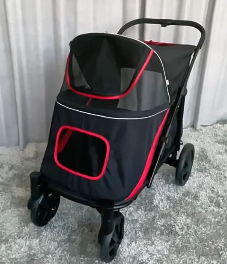 Secure Large Dog Stroller Engineered for Convenient Long-Distance Transport,Dog Show Trolley