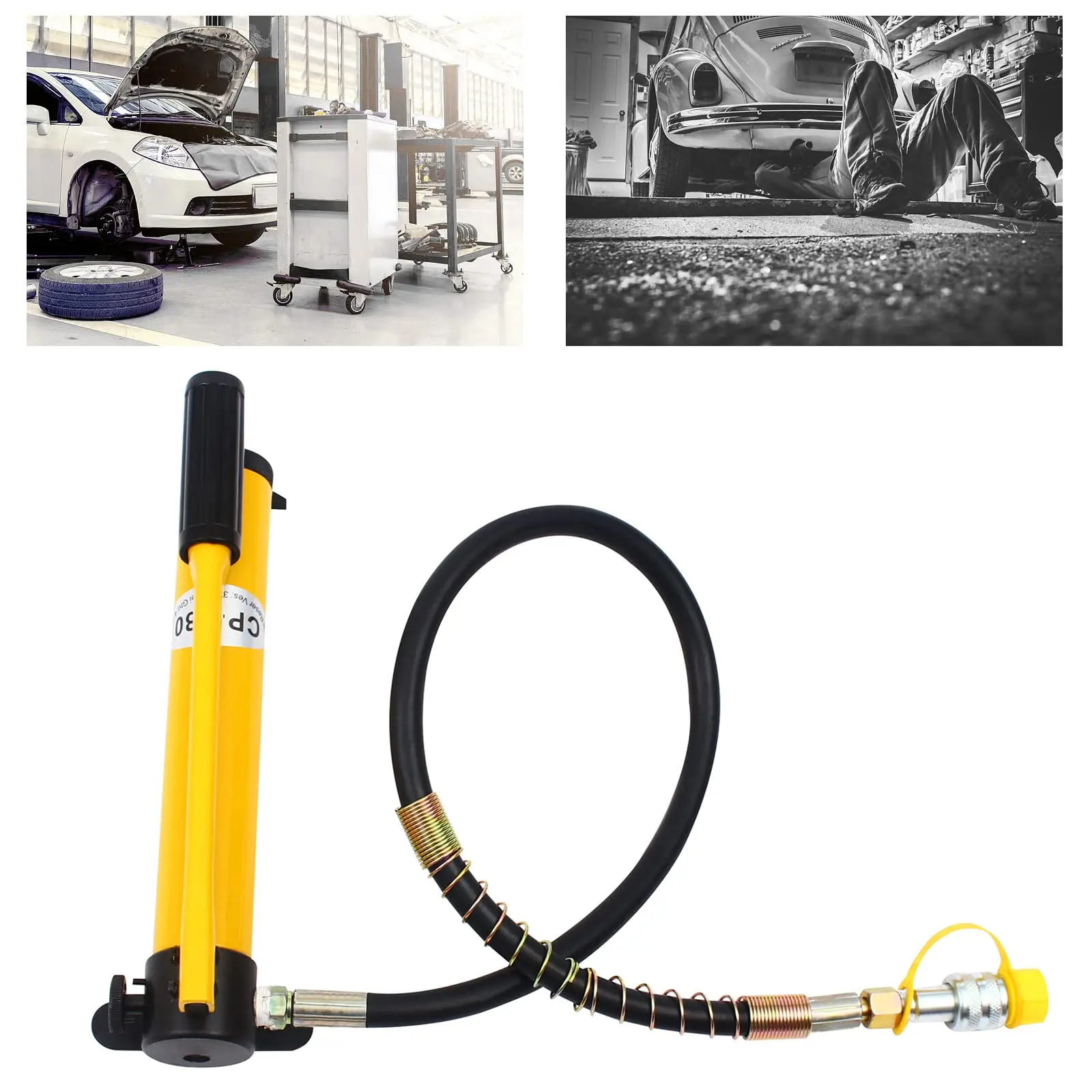 手動油圧ポンプ、10000Psi Cp-180 ハンドポンプ分離型油圧ツール 10 トン油圧パワーパックポンプ 700Kg/Cm2