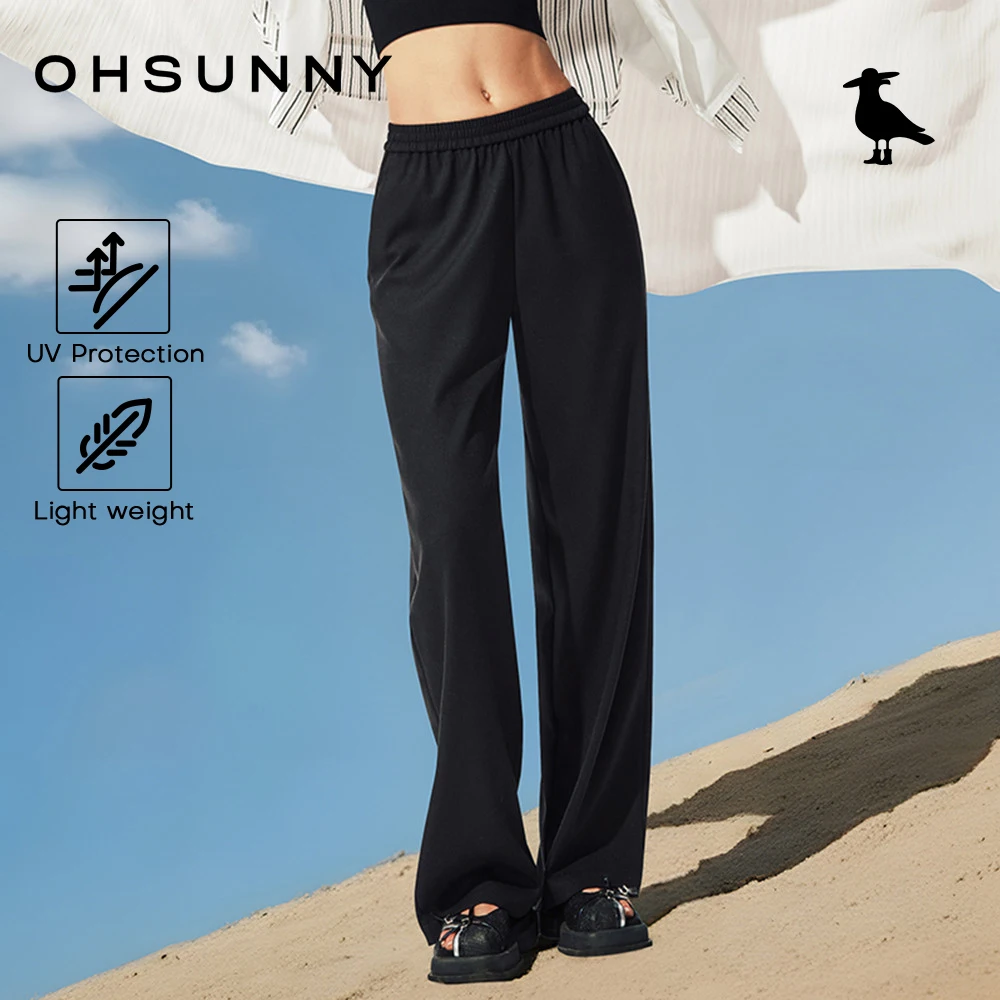 

Широкие брюки OhSunny с защитой от солнца, летние дышащие повседневные брюки для женщин, для активного отдыха, походов и кемпинга