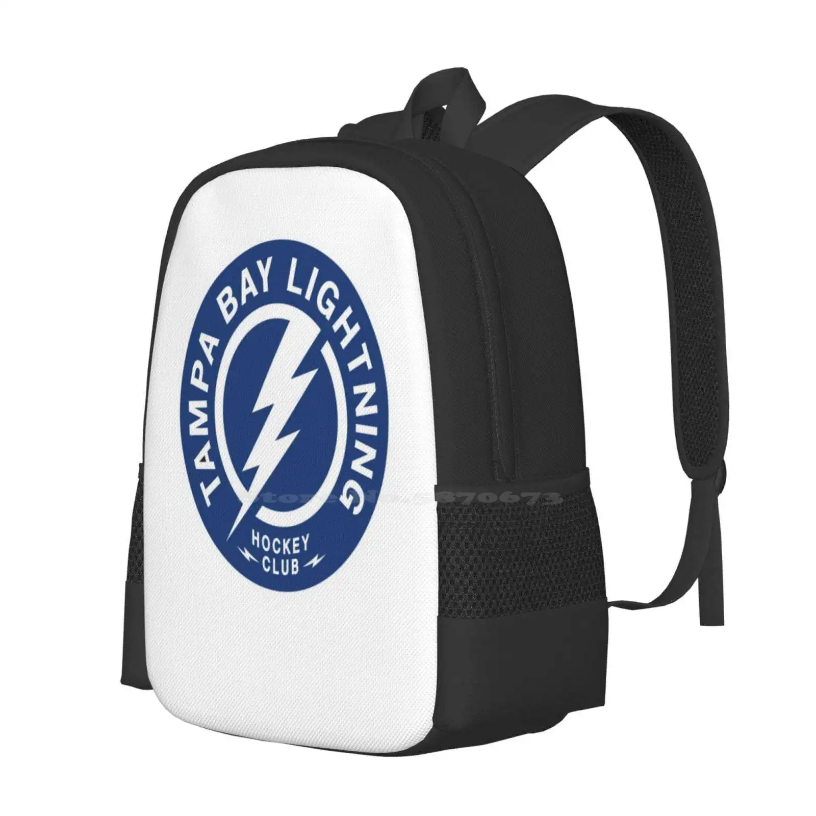 Be The Lightning Team 3d Print Design Backpack Student Bag Sports Ice Hockey Florida Tampa Bay Be The Thunder Logo