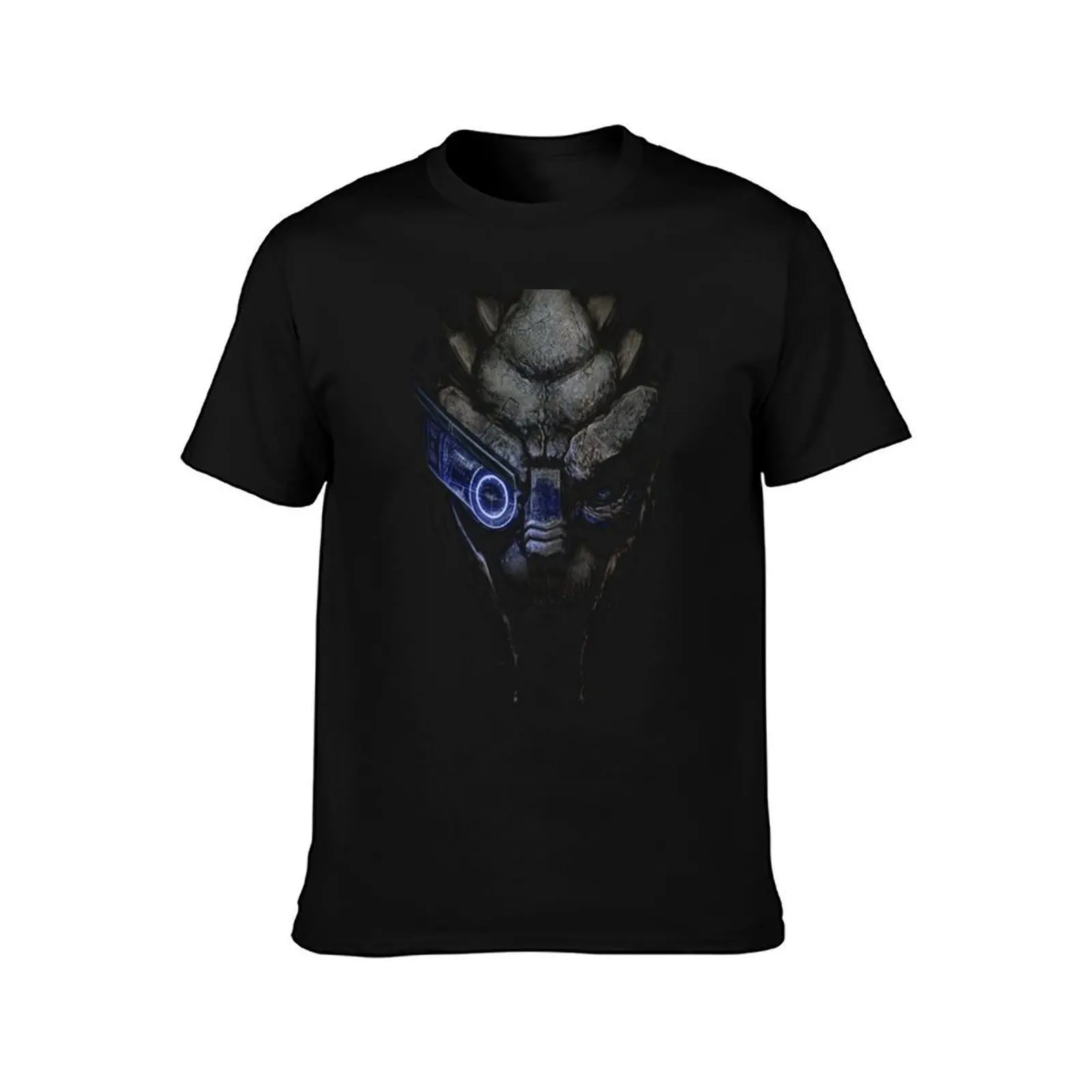 GARRUS VAKARIAN T-Shirt, Summer Casual Cotton Tee, Oversized Streetwear Tops, Vintage Graphic Print, Loose Fit Short Sleeve