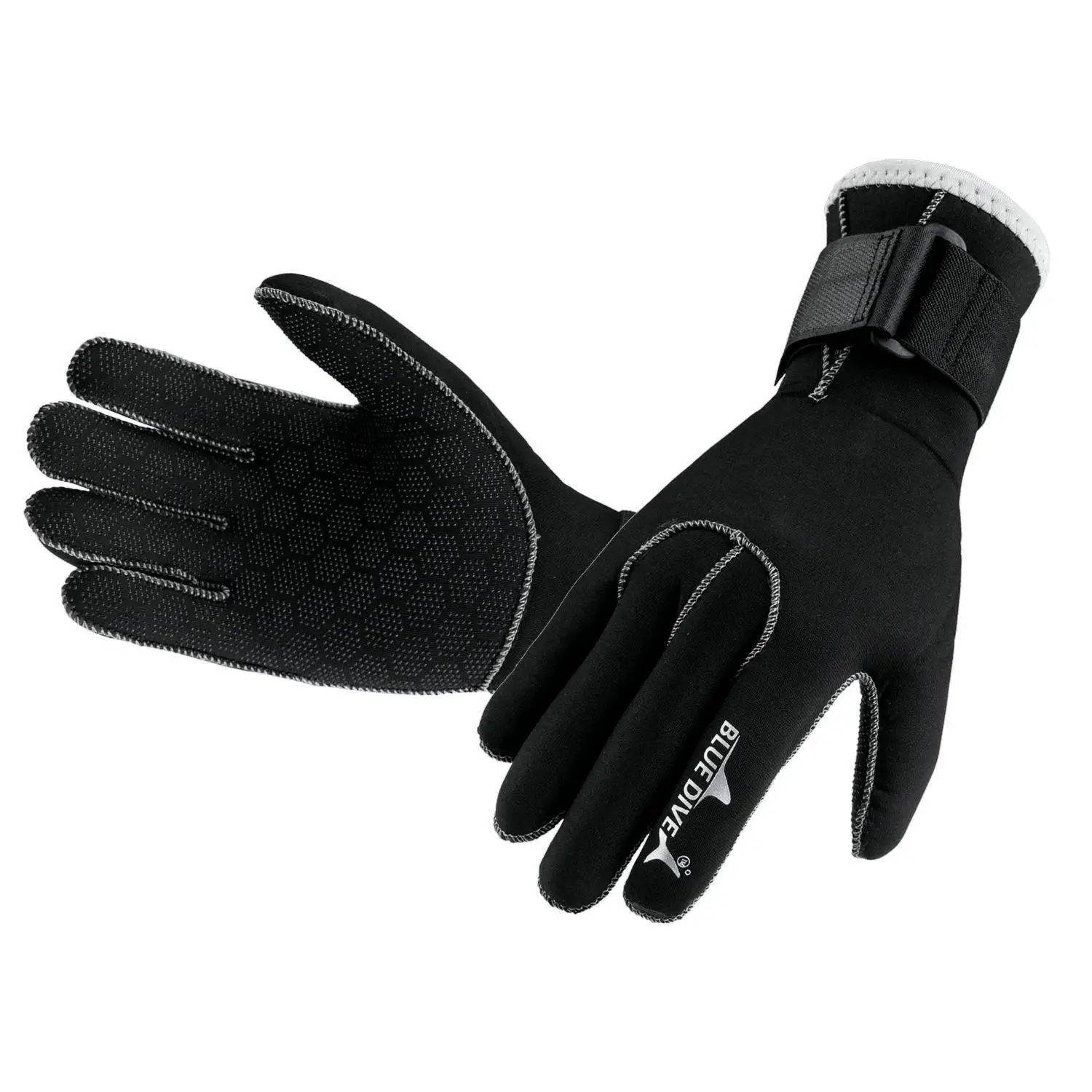 3mm Premium Kevlar Diving Gloves for Fishing Hunting and Scuba Diving - Anti-Cut Anti-Puncture and Warm