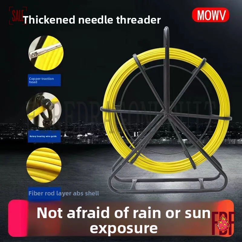 

Набор для протяжки кабеля электрика повышенной прочности: стекловолоконные трубы-протяжки, инструменты для протяжки и электромонтажные трубки-змеи