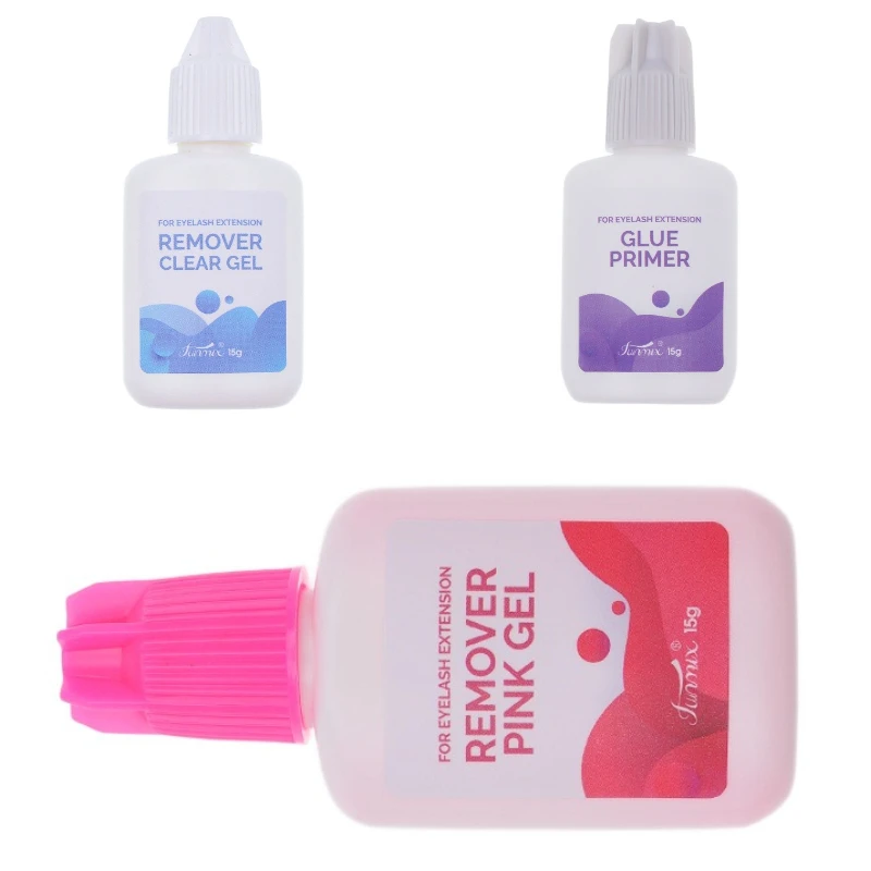 Funmix 15ml Gel Removedor de Cola para Extensão de Cílios 15ml Primer para Cílios Ferramentas Profissionais de Maquiagem e Beleza