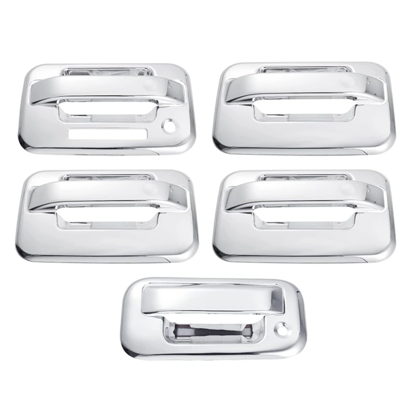 

Car Exterior Door Handle Cover & Tailgate Covers Decor Trim Accessories Silver ABS For Ford F150 4DR 2004-2014