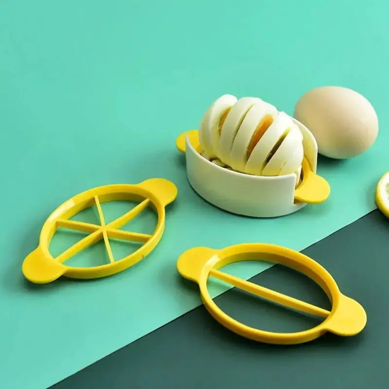 1PC Stainless Steel Multifunction Slicer Handheld Egg Kiwi Mushroom Tomato Cutter Egg Split Device with Durable ABS Holder