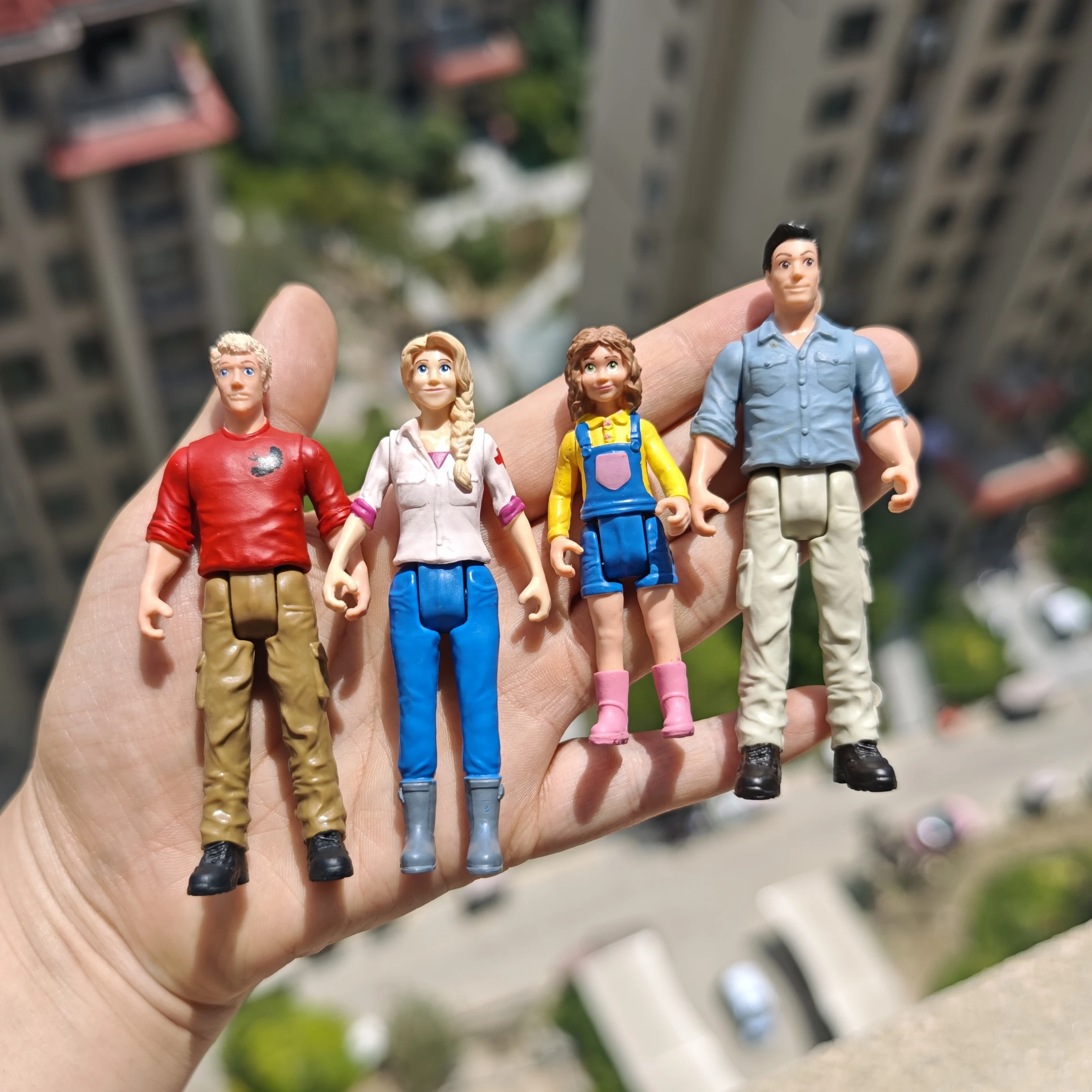 For simulation farm character model little girl farmer repairman men children toy gift
