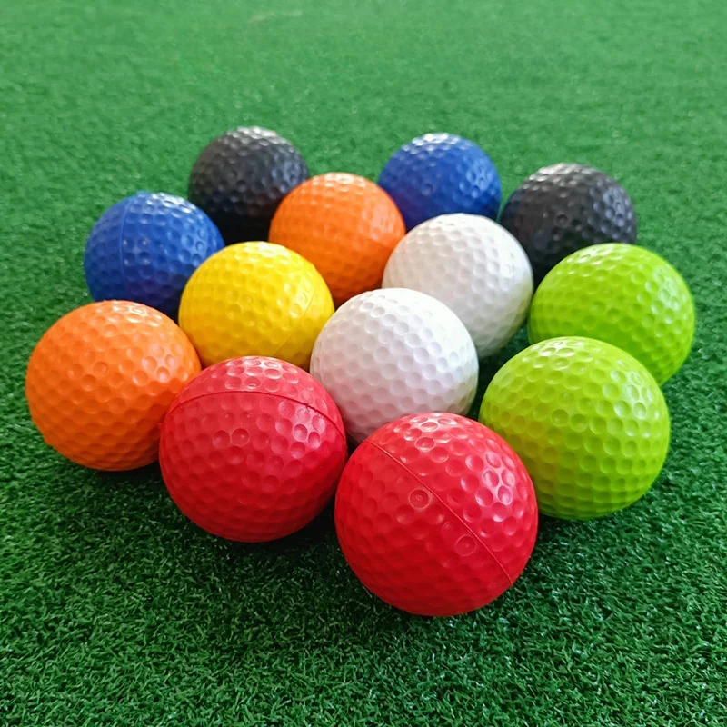 practice golf balls 6 color new ball for golfer gift golf accessories ads standad ball wholesale for Indoor Outdoor Novelty 1pc