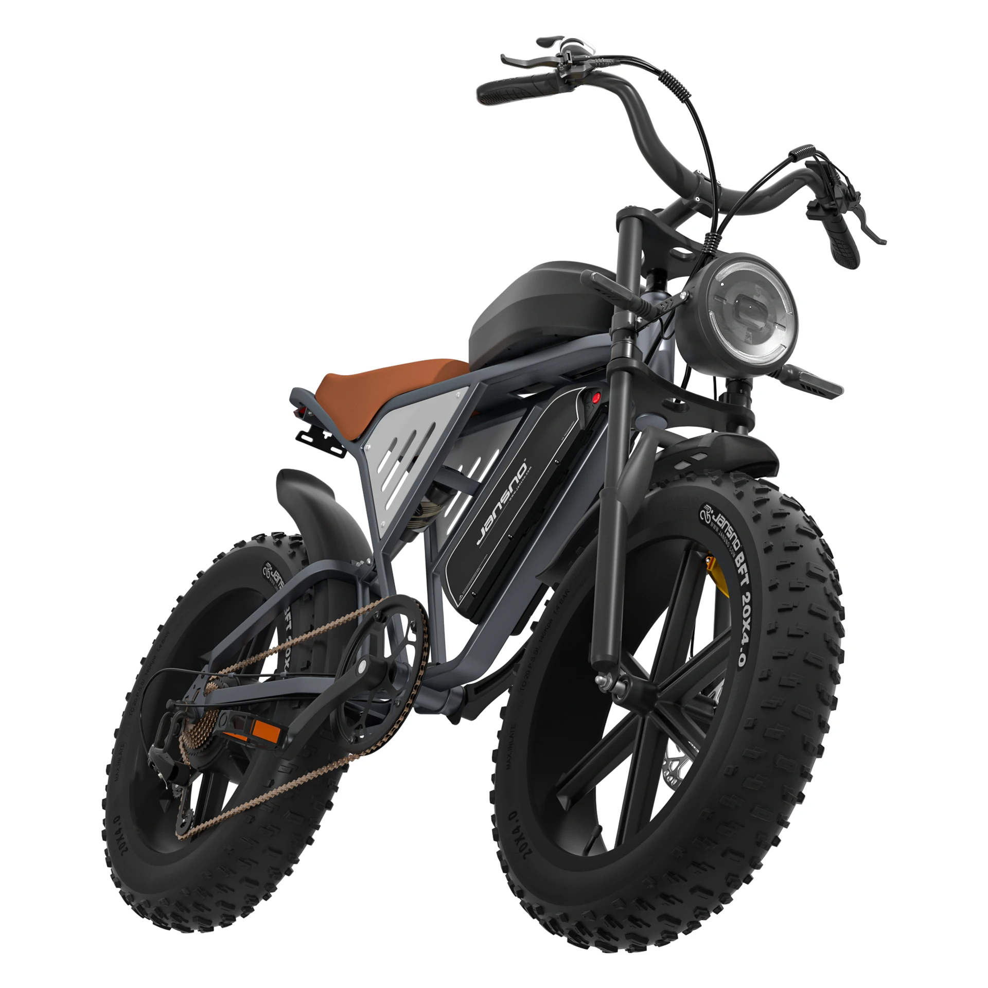 AliExpress JANSNO Jansno ebike X70 Adult Electric Bicycle 48V34Ah Battery 20'' Fat Tire Off-Road Electric Bike 750W Motor Men's E-Mountain ebike