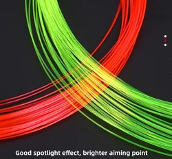 Archery Accessories Replaced with Red Yellow Green Slingshot Hunting Fiber Optic 2m0.5-1.0mm Fiber Optic Bow Sight