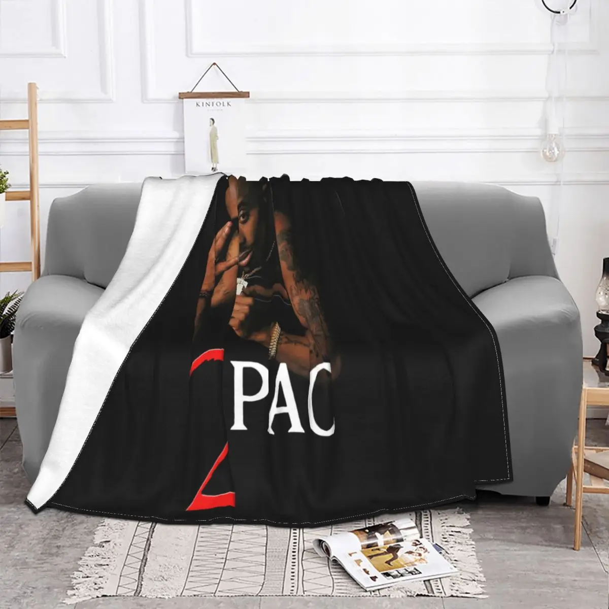 2Pac Tupac Ama Pike Usa Rapper Hip Hop Mens Black Size S5Xl Wo Hip-Hop Top Quality Throw Blanket