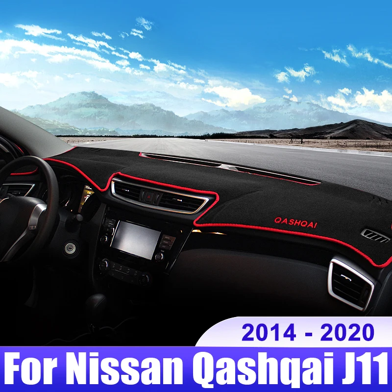 For Nissan Qashqai J11 2014 2015 2016 2017 2018 2019 2020 Car Dashboard Cover Dash Mat Sun Shade Non-slip Pad Accessories