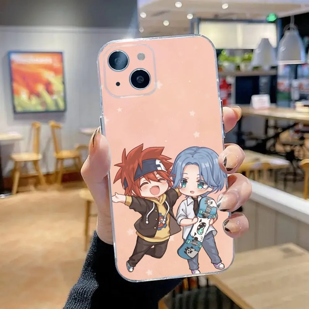 Anime Sk8 The Infinity Phone Case For iPhone 15,14,13,12,11 Plus,Pro,Max,XR,XS,X,7,8 Plus,SE,Mini Transparent Silicone Soft