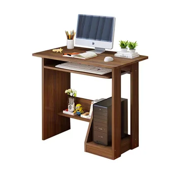 Moderner Desktop-Computertisch aus Holz mit Tastaturablage, PC-Laptop-Schreibtisch für Studium, Studenten, Schreibtisch, Heimbüro, Arbeitsmöbel