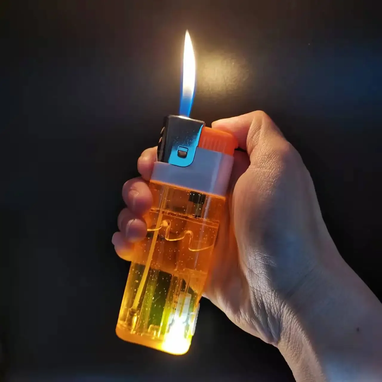 

Oversized Large Capacity Thick Explosion-Proof Lighter Household Convenience Store Durable Smoking Lighter Men Accessories Gift
