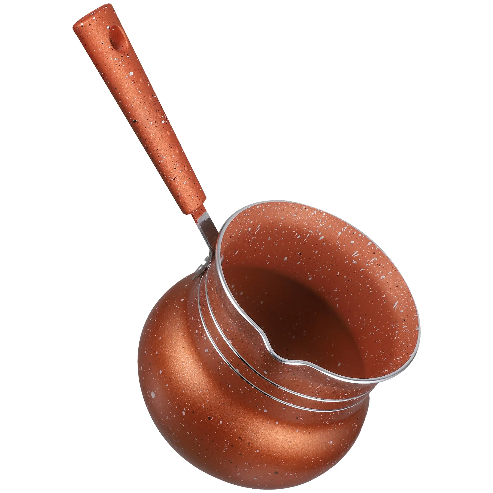 Mini Coffee Pot Nonstick Cooking Saucepan Ceramic Like Finish Spill Proof Spout Design for Milk Coffee Restaurant