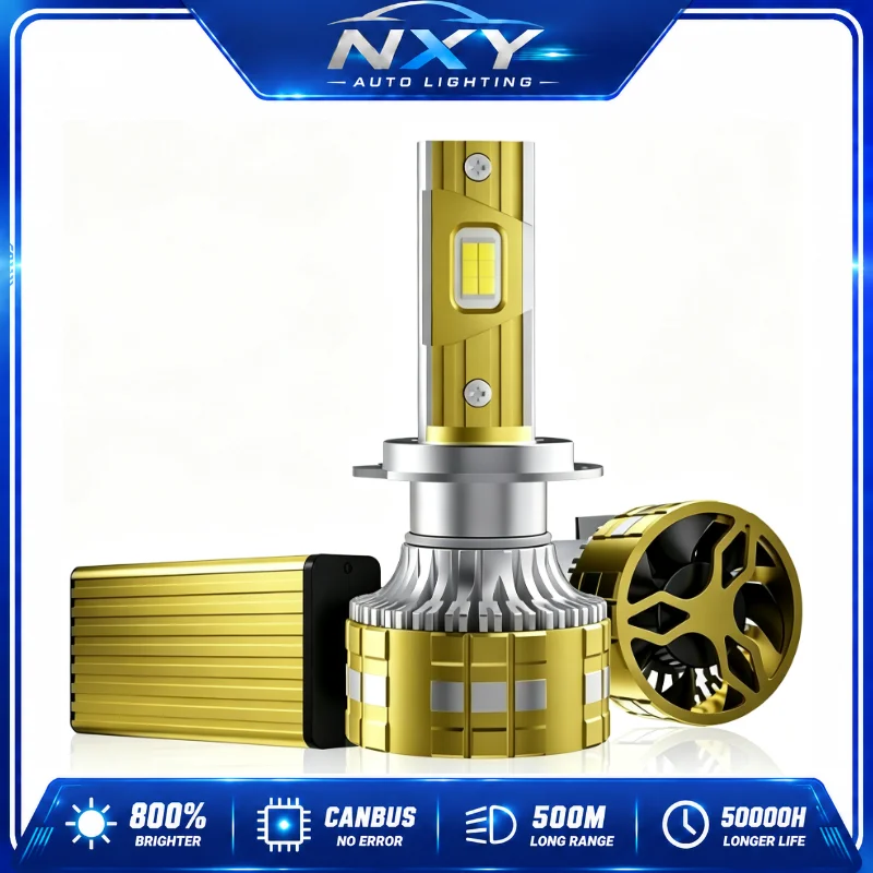 

NXY C11 140W High Power LED Headlight Bulb H7 Hi Lo Beam Car Front Lamp Replacement Super Bright Plug and Play Canbus Error Free