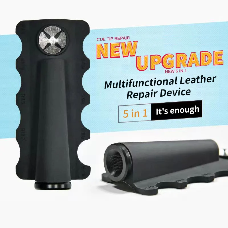 

Cue Tip Shaper Pool Cue Tip Repair Tool 5-in-1Billiard Accessories The Pool High PracticabilityEasy To Carry Billiard Accessori