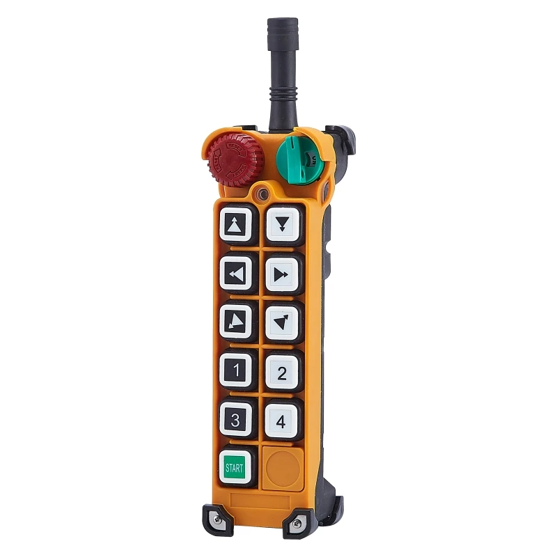 Telecontrol Telecrane 8 10 12 قناة أزرار السرعة المزدوجة رافعة لاسلكية للتحكم عن بعد F24 سلسلة الارسال تحكم #3