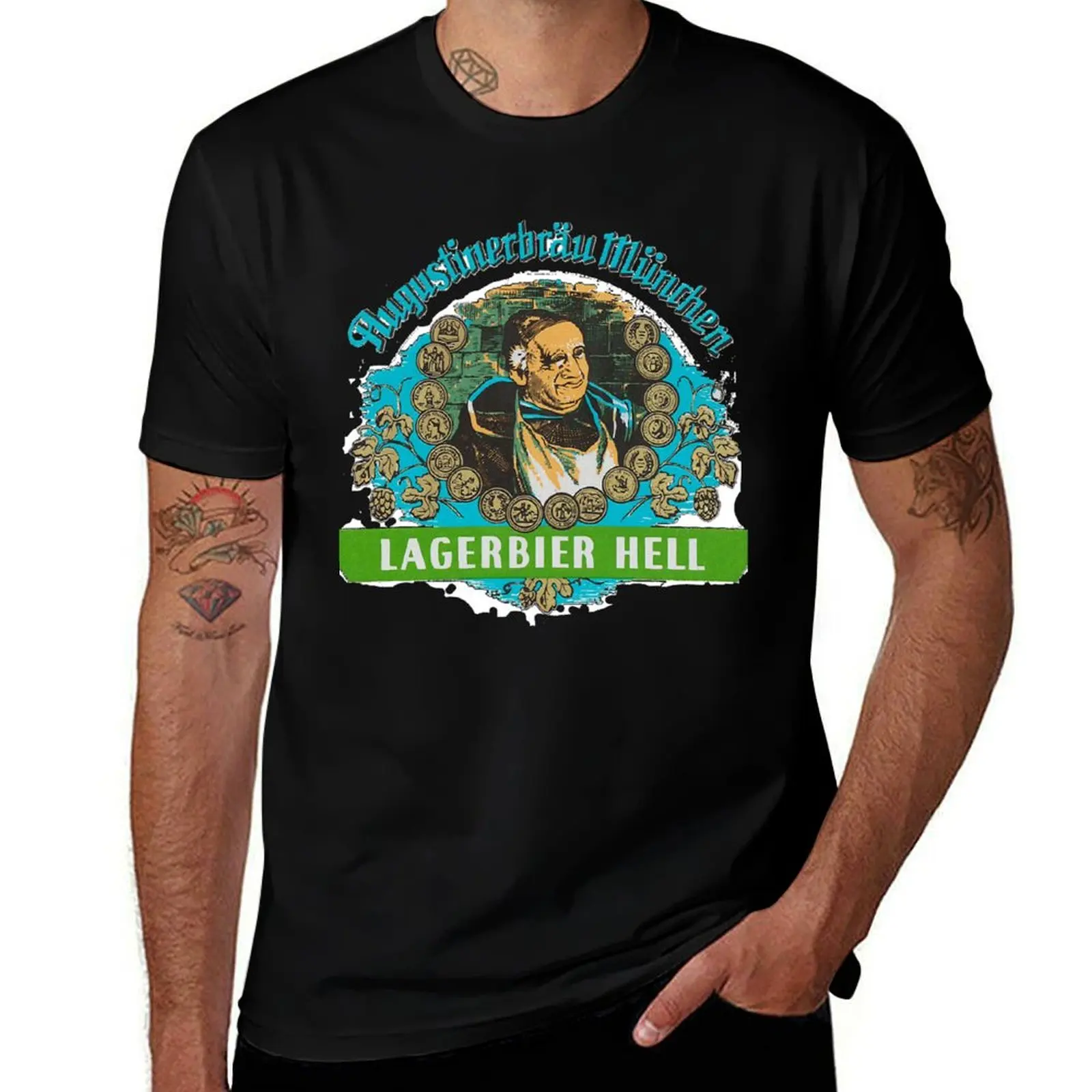 

Augustiner-Munich-Beer...Lagerbier-Hell-Essential T-Shirt funny t shirts man T-Shirt