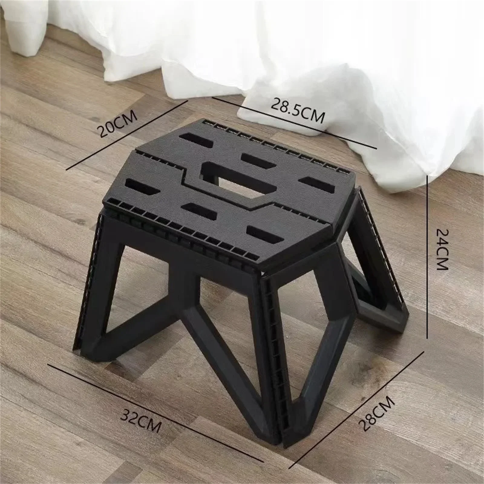 

Outdoor Portable Folding Stool High Load-bearing Handle Design Durable Mini Chair Fishing Square Stool Maza Camping