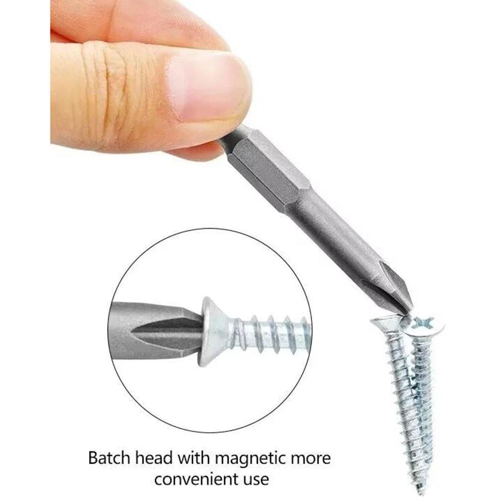 Precision Y U Shaped Triangle Screwdriver Magnetic Bit 1/4in Inner Cross Three Point Security Tip for Power Drill Screwdriver