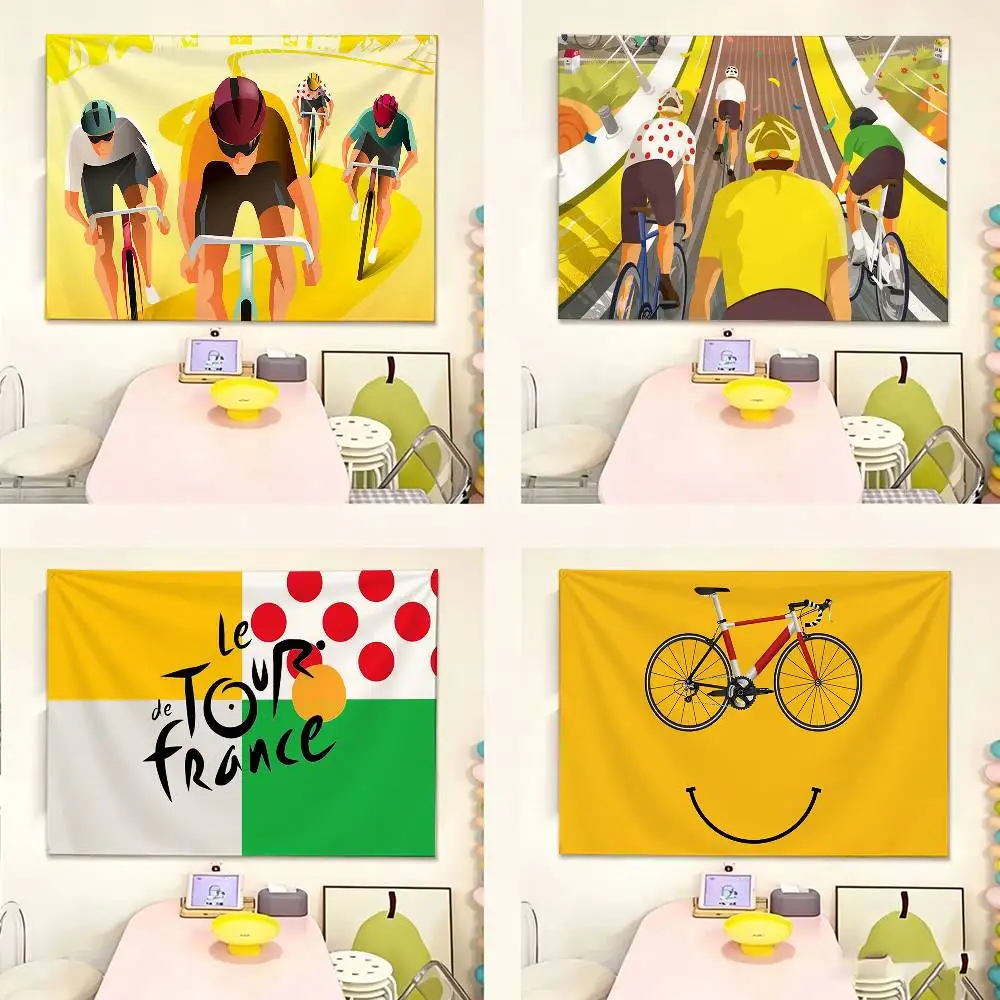 Tour De France Bike Bicycle Flags Suitable For Party Club Outdoor Interior Wall Decoration Banner