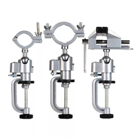 Rotating Bench Clamp Vises Electric Grinder Holder Drill Stand Aluminum Alloy Table Bench Clamp Bracket Hand Tools