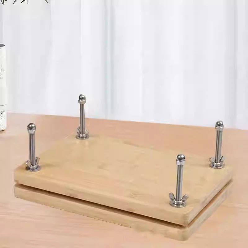 

Binding Press Wooden Book Press Flat Paper Press Machine Book Binding Tool for Office Desktop DIY Bookbinding Documents Labels
