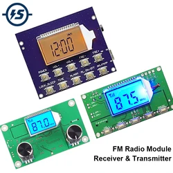 Módulo receptor de Radio FM inalámbrico, modulación de frecuencia, placa de transmisor de Radio Digital con pantalla LCD, bricolaje, 87,0 MHz-108,0 MHz