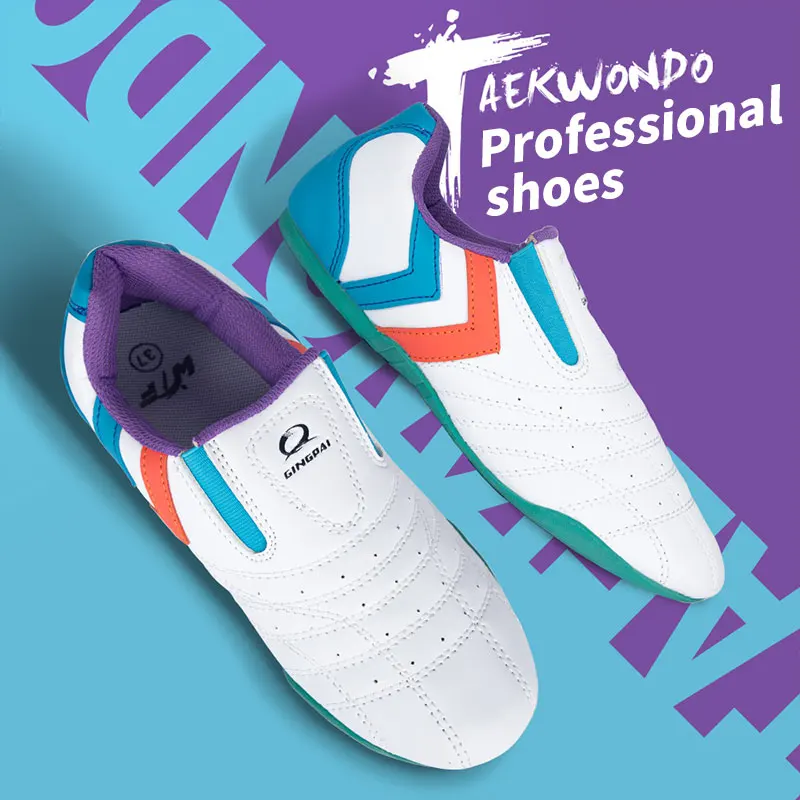 Breathable Taekwondo Shoes Karate Kung Fu Wrestling Martial Arts Shoes Women Men Adult Children Soft Sole Sneaker Coach Shoes