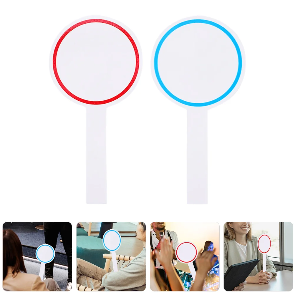 2 Pcs Score Board White Dry Erase Voting Boards Small Handheld Foams Whiteboards Quick Response Paddle Auctions Paddles