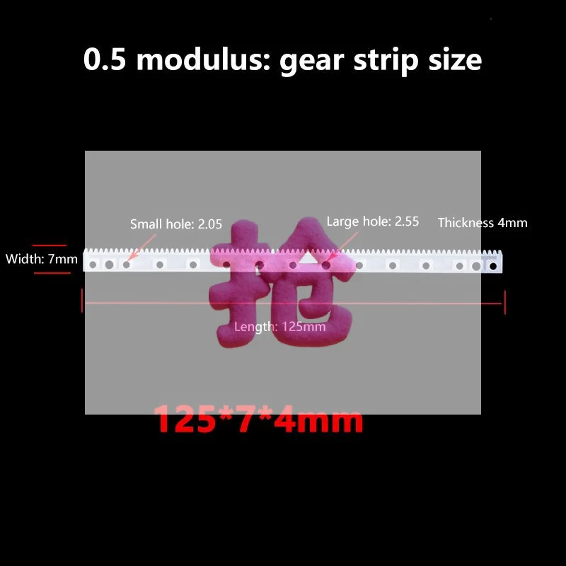 1PCS N20 Geared Motor Micro, Motor 0.5 Modular Rack Guide 12-tooth 15-tooth 3MMD Hole Gear Set