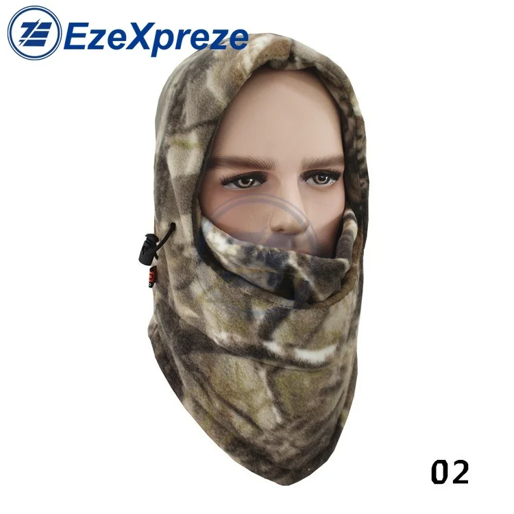 MOTORCYCLE For Winter Face Neck Warmers Fleece Camouflage Cap Balaclava Trekking Riding Ski Hunting Thermal Hat Wind-Proof Mask