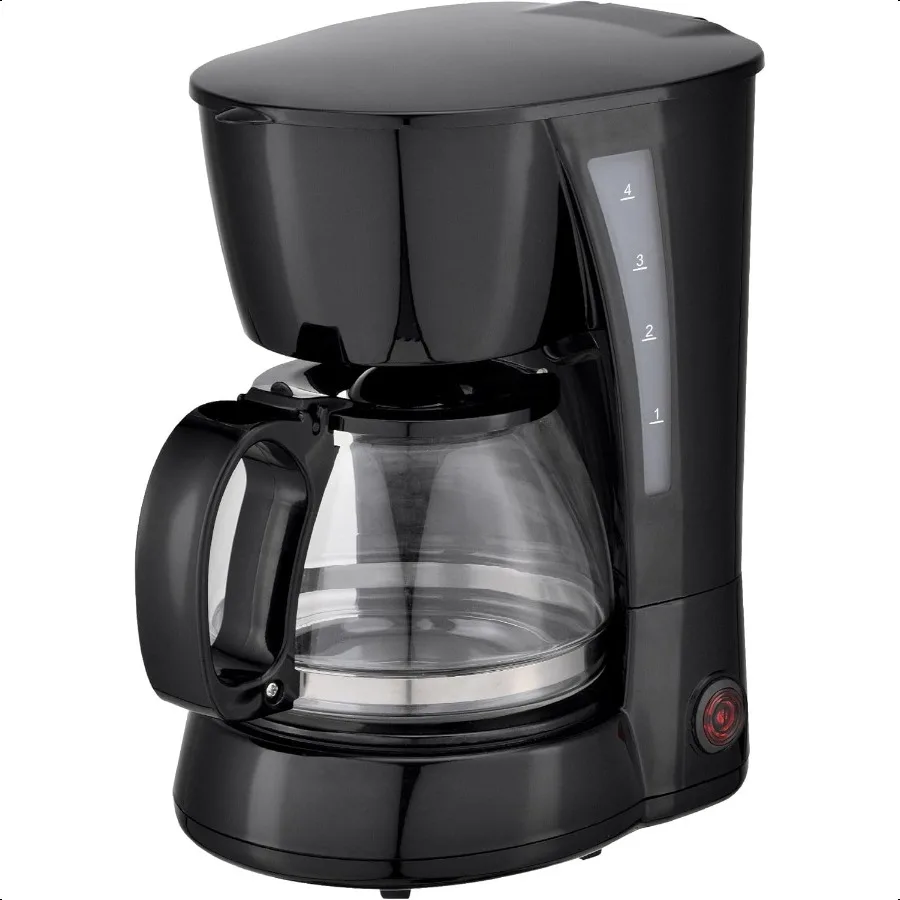 

Newhouse Electric Coffee hine NHCM0015 5Cup Coffee Maker with Auto Shut Off Electric Pot with Metal Mesh Coffee Filter Basket E