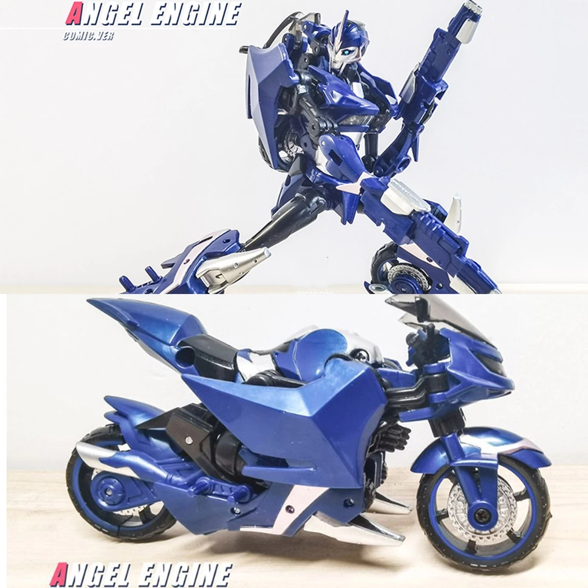 

Transformation APC-Toys First Edit Female TFP Blue Japanese Comic Ver Angel Engine Arcee Motorcycle Action Figure In Box